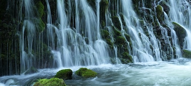 Example image showing waterfall with water flowing smoothly