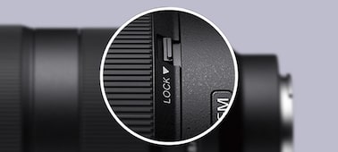 Zoom lock improves portability