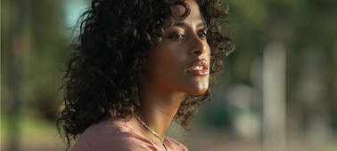 Close-up portrait of a woman