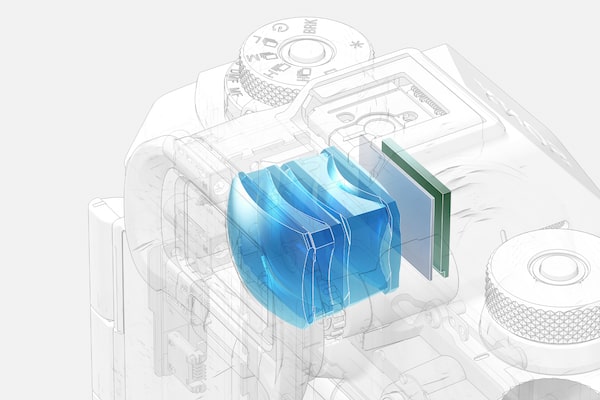 Illustration of the camera's viewfinder