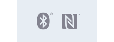 DSX-A410B Bluetooth® and NFC icons