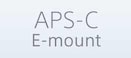 Image of APS-C E-mount Logo